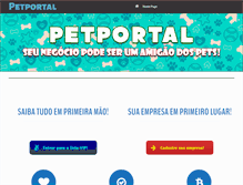 Tablet Screenshot of petportal.com.br